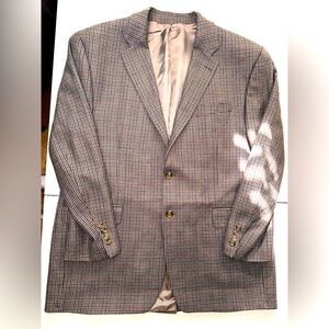 Chaps Ralph Lauren Blazer Men's Lamb's wool Academia Plaid Office bloke